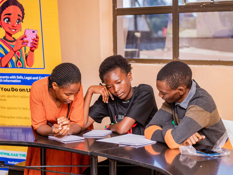 A classroom in session